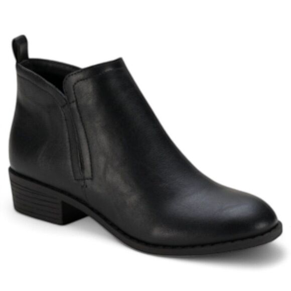WomenCadee Womens Faux Leather Zipper Ankle Boots - Picture 1 of 9